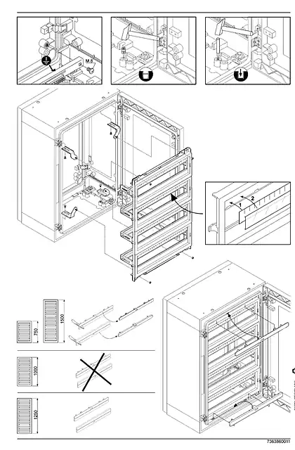 schneider施耐德PanelSeT PLA - Modular distribution chassis for PLA - Instruction sheet